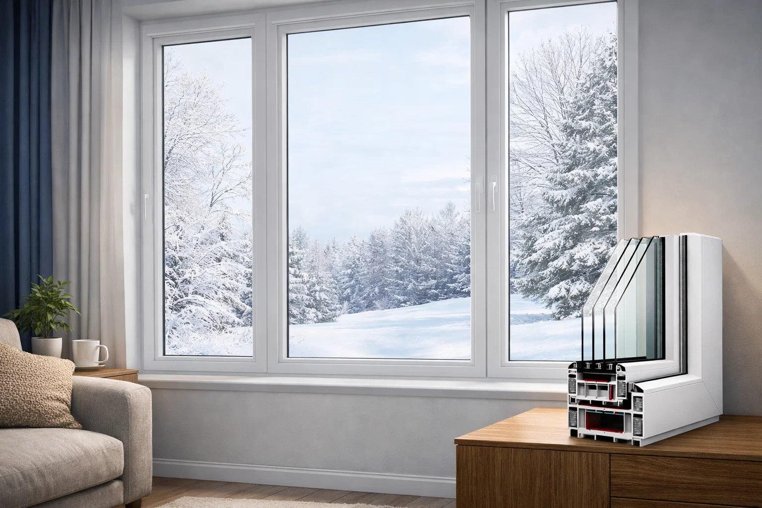 Modern renovated windows